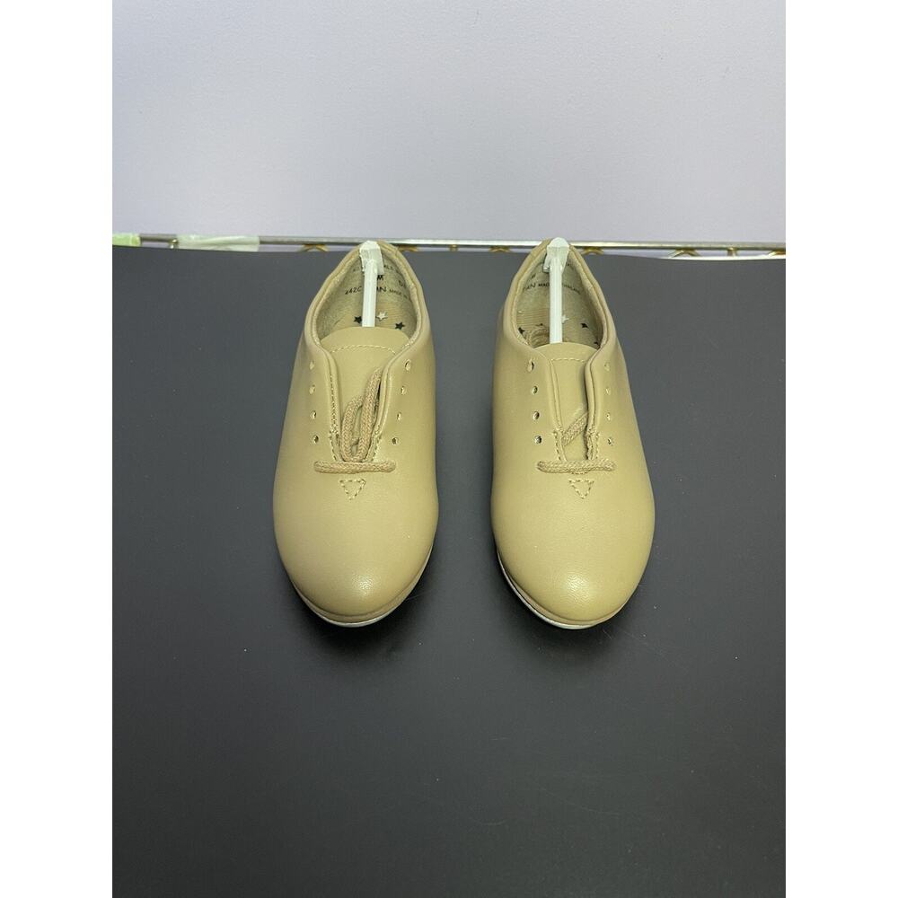 Capezio Youth Lace-Up Tap Shoes Size 9M Beige